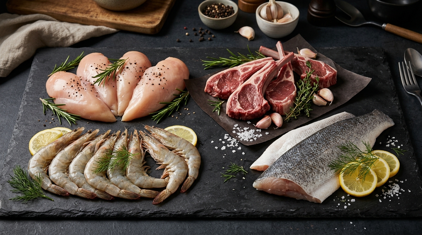 Fresh meat platter